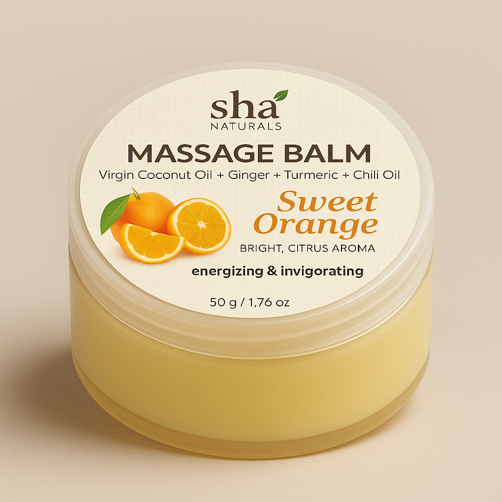 SHA Naturals Massage Balm – Sweet Orange (50g)
