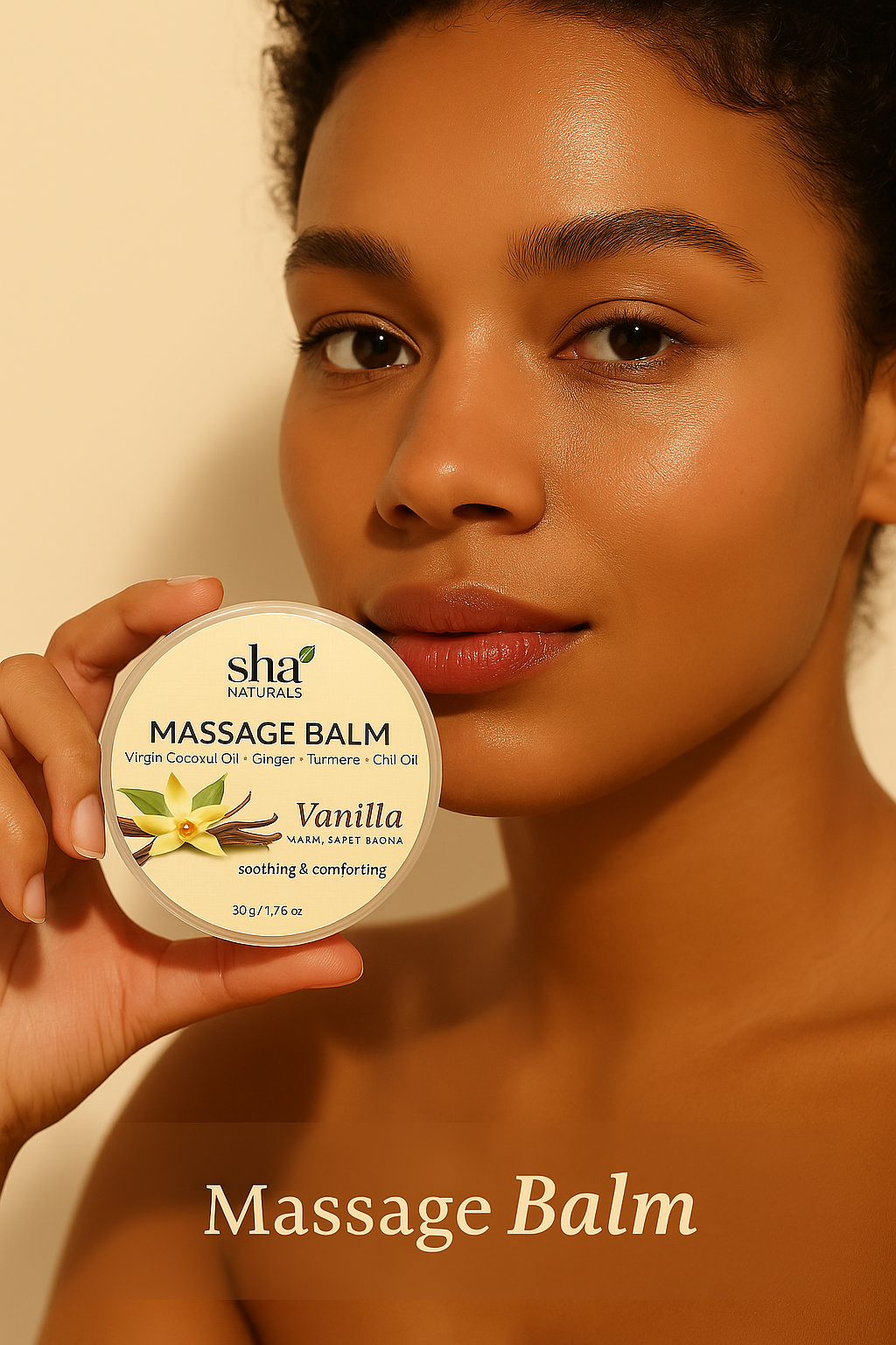 SHA Naturals Massage Balm – Vanilla (50g)