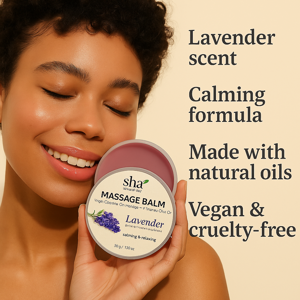 SHA Naturals Massage Balm – Lavender (50g)