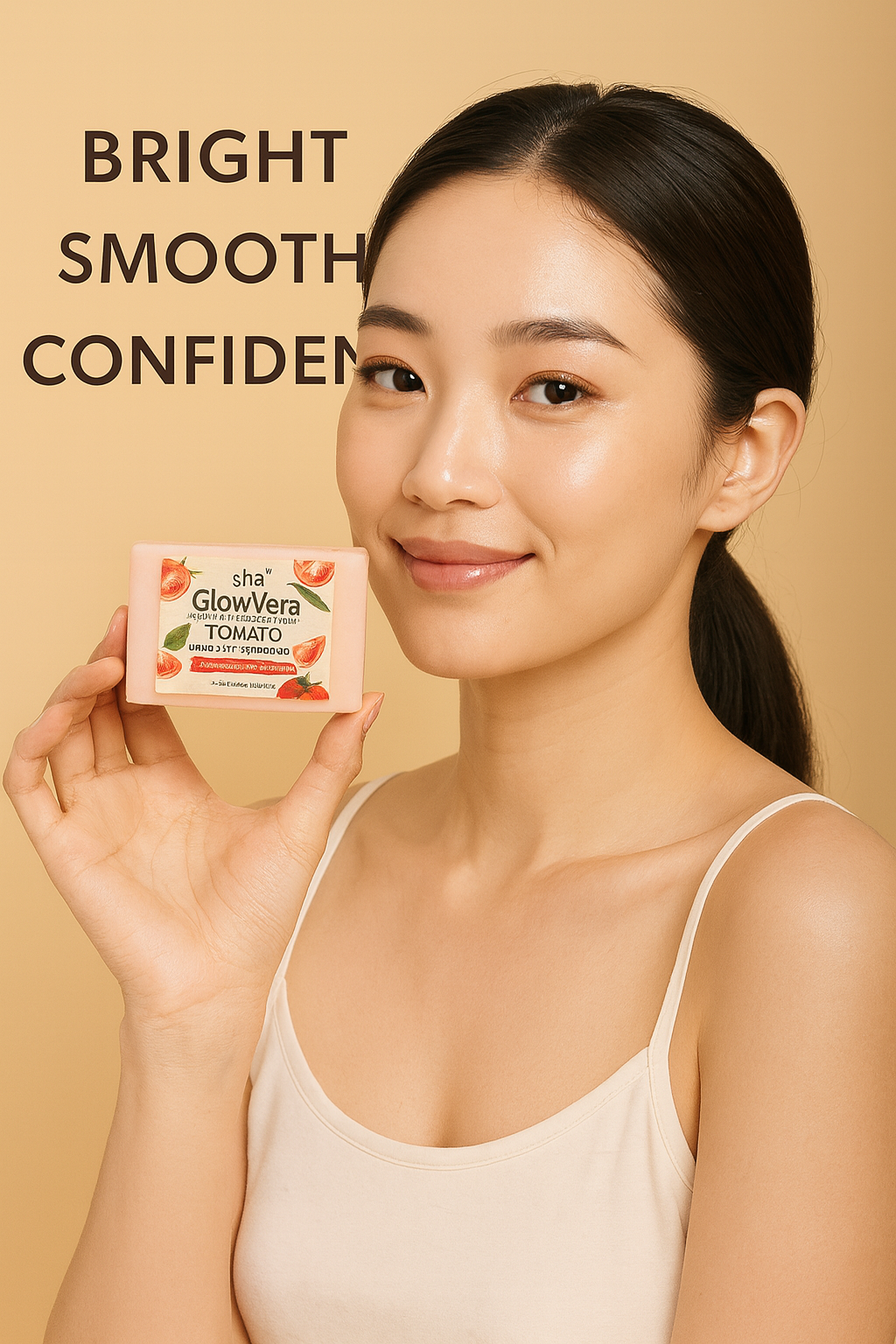 SHA Naturals GlowVera Face & Body Soap ā Tomato (100g)