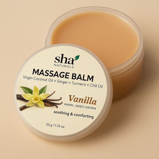 SHA Naturals Massage Balm – Vanilla (50g)