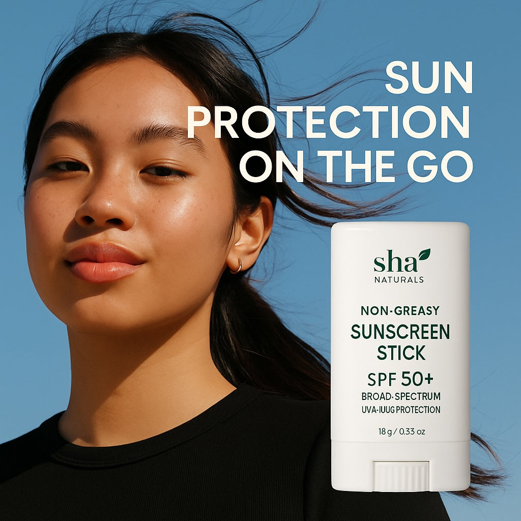 Glow Naturally. Protect Powerfully Non Stick Sunscreen SPF 50+